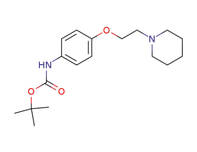 tert-butyl ((4-(2-piperidin-1-yl)ethoxy)phenyl)carbamate